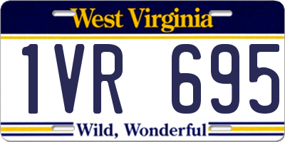 WV license plate 1VR695