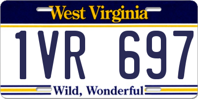 WV license plate 1VR697