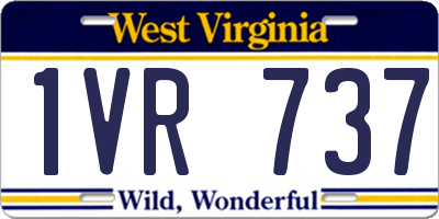 WV license plate 1VR737