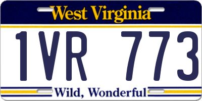 WV license plate 1VR773