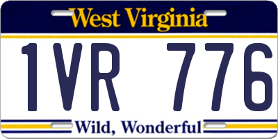 WV license plate 1VR776