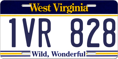WV license plate 1VR828