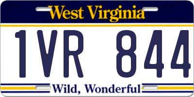 WV license plate 1VR844