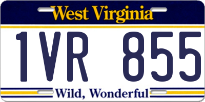 WV license plate 1VR855
