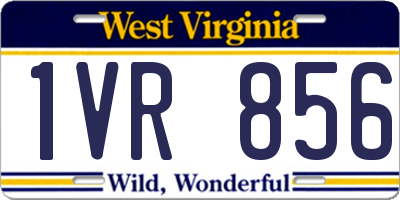 WV license plate 1VR856