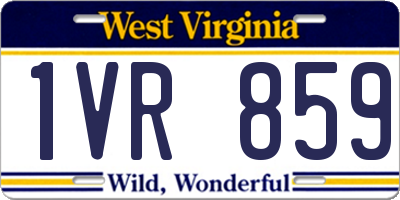 WV license plate 1VR859