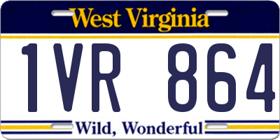 WV license plate 1VR864