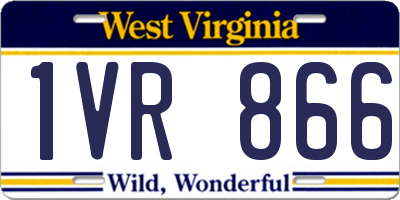 WV license plate 1VR866