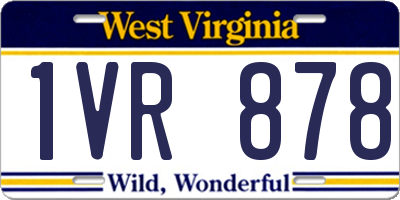 WV license plate 1VR878