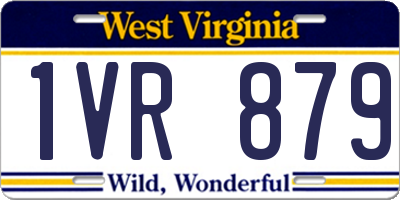 WV license plate 1VR879