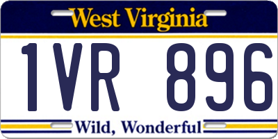 WV license plate 1VR896