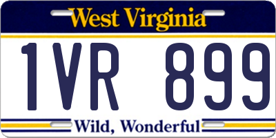 WV license plate 1VR899