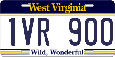 WV license plate 1VR900
