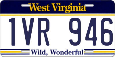 WV license plate 1VR946
