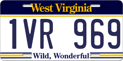 WV license plate 1VR969