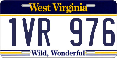 WV license plate 1VR976