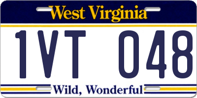 WV license plate 1VT048