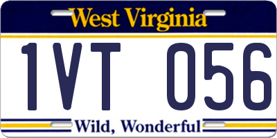 WV license plate 1VT056