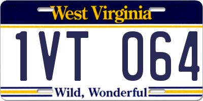 WV license plate 1VT064