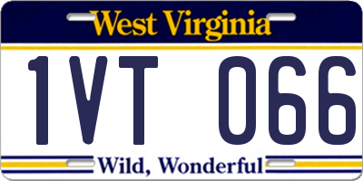 WV license plate 1VT066