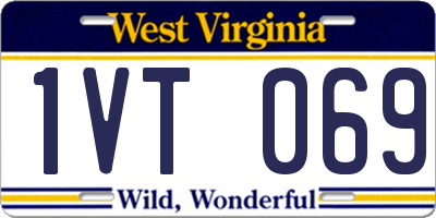 WV license plate 1VT069