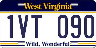 WV license plate 1VT090