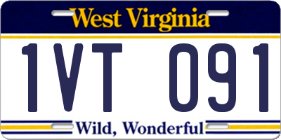 WV license plate 1VT091