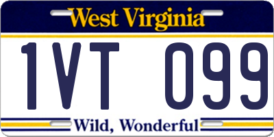 WV license plate 1VT099