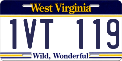 WV license plate 1VT119