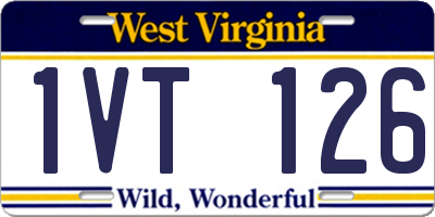 WV license plate 1VT126