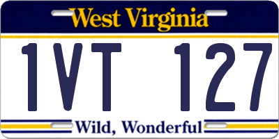 WV license plate 1VT127