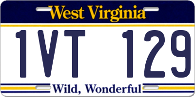 WV license plate 1VT129