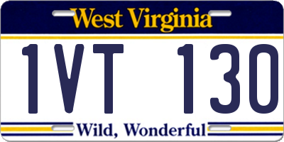 WV license plate 1VT130