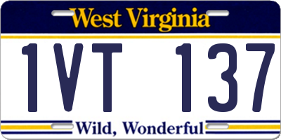 WV license plate 1VT137