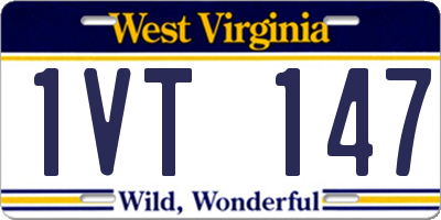 WV license plate 1VT147