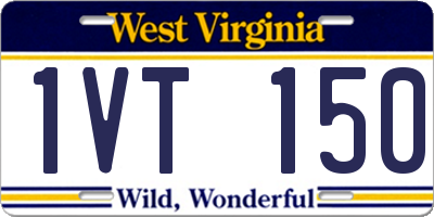 WV license plate 1VT150