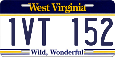 WV license plate 1VT152