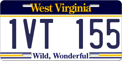 WV license plate 1VT155