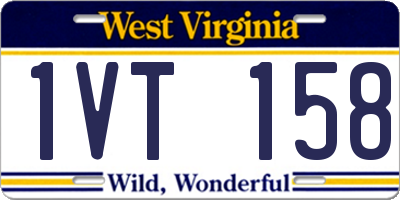WV license plate 1VT158