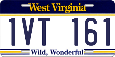 WV license plate 1VT161