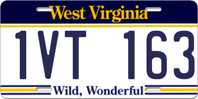 WV license plate 1VT163