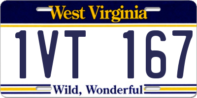 WV license plate 1VT167