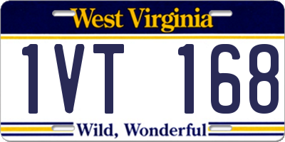 WV license plate 1VT168
