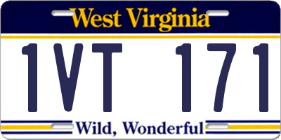 WV license plate 1VT171