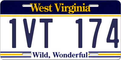 WV license plate 1VT174