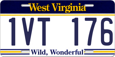 WV license plate 1VT176