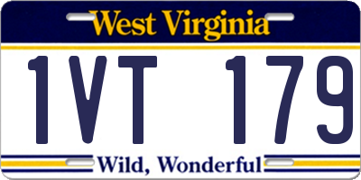 WV license plate 1VT179