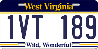 WV license plate 1VT189