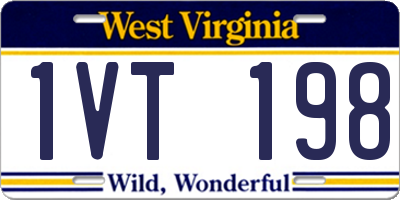 WV license plate 1VT198
