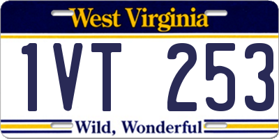 WV license plate 1VT253